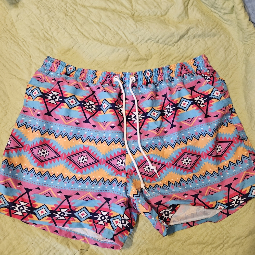 Infamous Swim Men's Hank Board Shorts, Size 40
